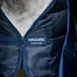 Horseware - Couverture de box Amigo Ripstop Insulator dynasty green/ marine/ argent 200g