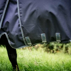 Horseware - Couverture d'extérieur Rambo Optimo Plus marine/ thunderstorm grey/ argent 0g