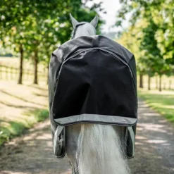 Horseware - Couverture d'extérieur Rambo Turnout VL noir/ thunderstorm grey/ argent 250g