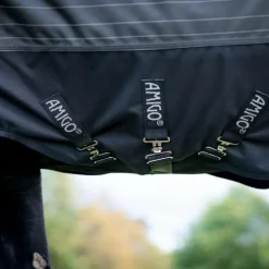Horseware - Couverture d'extérieur Amigo FieldSafe Reflectech Plus Turnout noir 250g