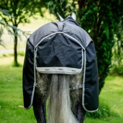 Horseware - Couverture d'extérieur Amigo Bravo Plus Turnout noir/ titanium grey/ argent 100g