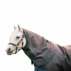 Horseware - Couverture d'extérieur Rhino plus HexStop gris/ indigo/ marine 250g