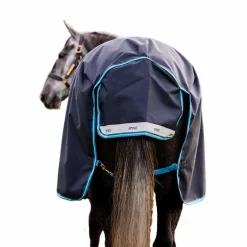 Horseware - Couverture d'extérieur Amigo Bravo 12 Original marine/ turquoise 100g
