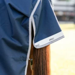 Horseware - Couverture d'extérieur Amigo Turnout marine/ titanium grey/ argent 0g