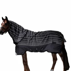 Horseware - Couverture d'extérieur Amigo Bravo 12 réfléchissantes gris/ noir 100g