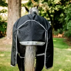 Horseware - Couverture d'extérieur Amigo Bravo 12 Wug noir/ titanium grey/ argent 250g
