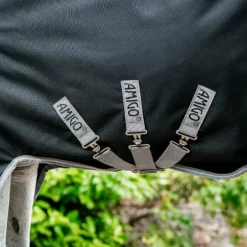 Horseware - Couverture d'extérieur Amigo Bravo 12 Plus noir/ titanium grey/ argent 0g