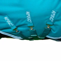 Horseware - Couverture d'extérieur Amigo Bravo 12 Wug avec Encolure Montante émeraude/ turquoise/ bleu 0g