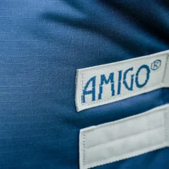 Horseware - Couverture d'extérieur Amigo Ripstop Turnout marine/ titanium grey 200g