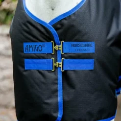 Horseware - Couverture d'extérieur Amigo Ripstop 900 Original noir/ classic blue 50g