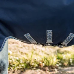 Horseware - Couverture d'extérieur Rambo Turnout marine/ thunderstorm gris/ argent 0g