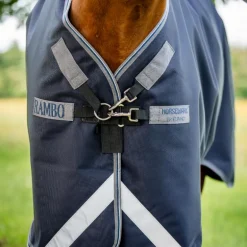 Horseware - Couverture d'extérieur Rambo Turnout marine/ thunderstorm gris/ argent 0g