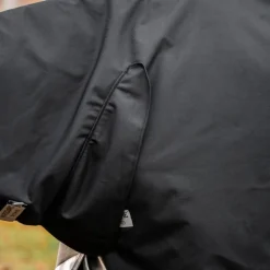 Horseware - Couverture d'extérieur Amigo Bravo Integrated Turnout noir/ titanium grey/ argent 50g