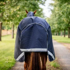 Horseware - Couverture d'extérieur Rambo Turnout VL marine/ thunderstorm gris/ argent 450g