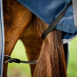 Horseware - Couverture d'extérieur Rambo Turnout VL marine/ thunderstorm gris/ argent 450g