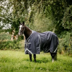 Horseware - Couverture d'extérieur Rambo Optimo Original marine/ thunderstorm grey/ argent 0g