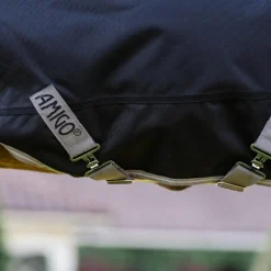 Horseware - Couverture d'extérieur Amigo Bravo Plus Pony Turnout noir/ titanium grey/ argent 0g