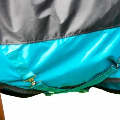 Horseware - Couverture d'extérieur Mio Turnout noir/ turquoise 200g