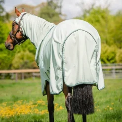 Horseware - Couverture d'été anti-mouches Rambo Hoody vert sauge