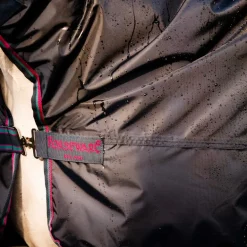 Horseware - Couverture imperméable de monte Rambo Mack in a Sack bordeaux/ marine/ gris