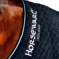 Horseware - Couverture séchante Autumn Cooler noir/ aqua/ argent 50g