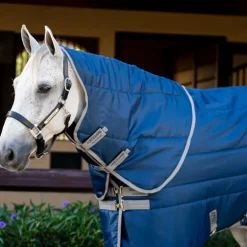 Horseware - Couvre-cou Amigo Ripstop Insulator Stable marine/ titanium grey 200g