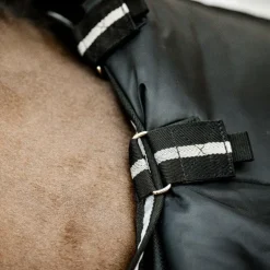 Horseware - Couvre-cou Easy Layer Stable noir et silver 100g