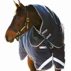 Horseware - Couvre-cou pour couverture Rambo Duo marine/ ciel/ marron 100g