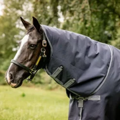 Horseware - Couvre-cou Rambo Optimo Turnout marine/ thunderstorm/ argent 150g