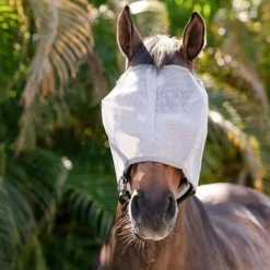 Horseware - Masque anti-mouches No Ears argent/ titanium grey/ argent