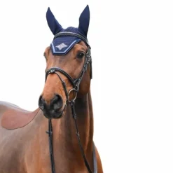 Jump'In - Bonnet chevaux Écusson marine/ marine/ caramel