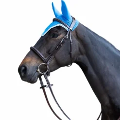 Jump'In - Bonnet pour chevaux Balthazar bleu royal/ blanc