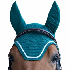 Jump'In - Bonnet pour chevaux Balthazar vert/ lurex