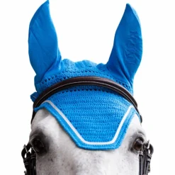 Jump'In - Bonnet pour chevaux Balthazar bleu royal/ lurex