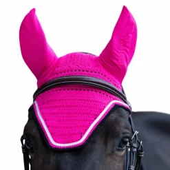 Jump'In - Bonnet pour chevaux Balthazar fuschia/ noir