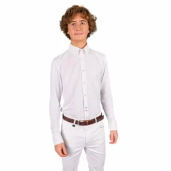 Jump'In - Chemise de concours manches longues homme Félix blanc