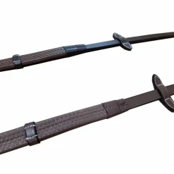 Jump'In - Rênes caoutchouc à arrêtoirs One Noisette