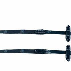 Jump'In - Rênes en caoutchouc avec 7 stoppers 1/2 collection One noir