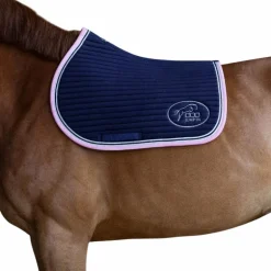 Jump'In - Tapis de selle Balthazar marine/ rose