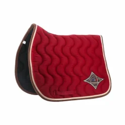 Jump'In - Tapis de selle Bordeaux / Champagne / Choco