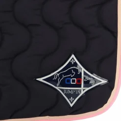 Jump'In - Tapis de selle marine/ champagne/ rose clair