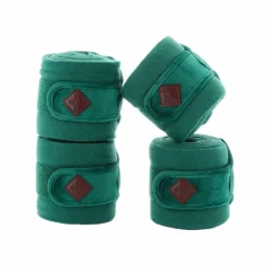 Kentucky Horsewear - Bandes de polo velvet vert foncé (x4)