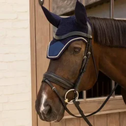 Kentucky Horsewear - Bonnet pour chevaux Wellington Velvet dark navy