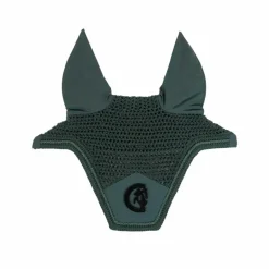 Kentucky Horsewear - Bonnet pour chevaux Wellington 3D logo vert sapin