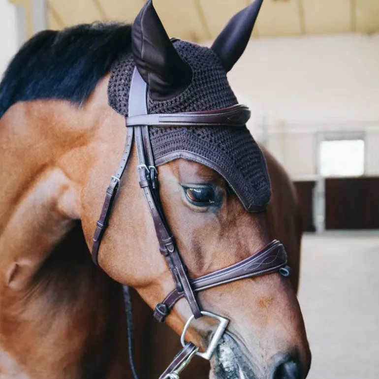 Kentucky Horsewear - Bonnet Wellington cuir marron