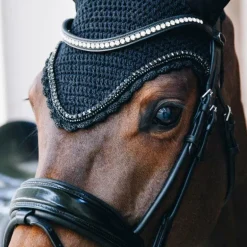Kentucky Horsewear - Bonnet long Stone & Pearl noir