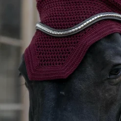 Kentucky Horsewear - Bonnet anti-mouche Wellington anti-bruit bordeaux