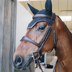 Kentucky Horsewear - Bonnet Wellington cuir marine