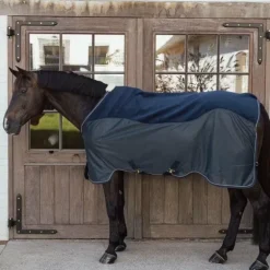 Kentucky Horsewear - Couverture séchante Combo Mesh marine 0g