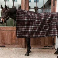 Kentucky Horsewear - Couverture Séchante carré heavy carreaux brun
